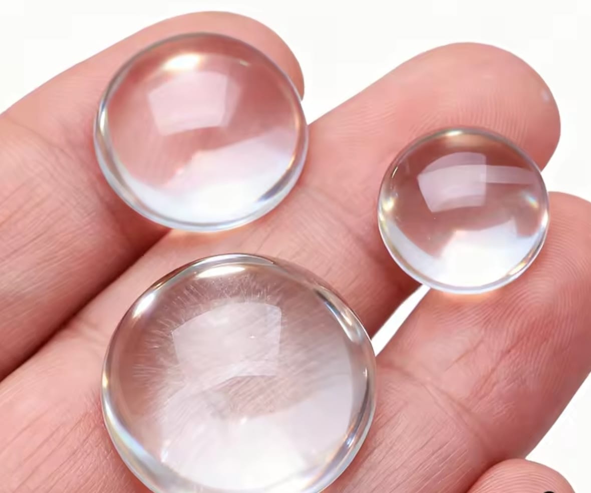 CABUJON  3D 10 MM CRISTAL