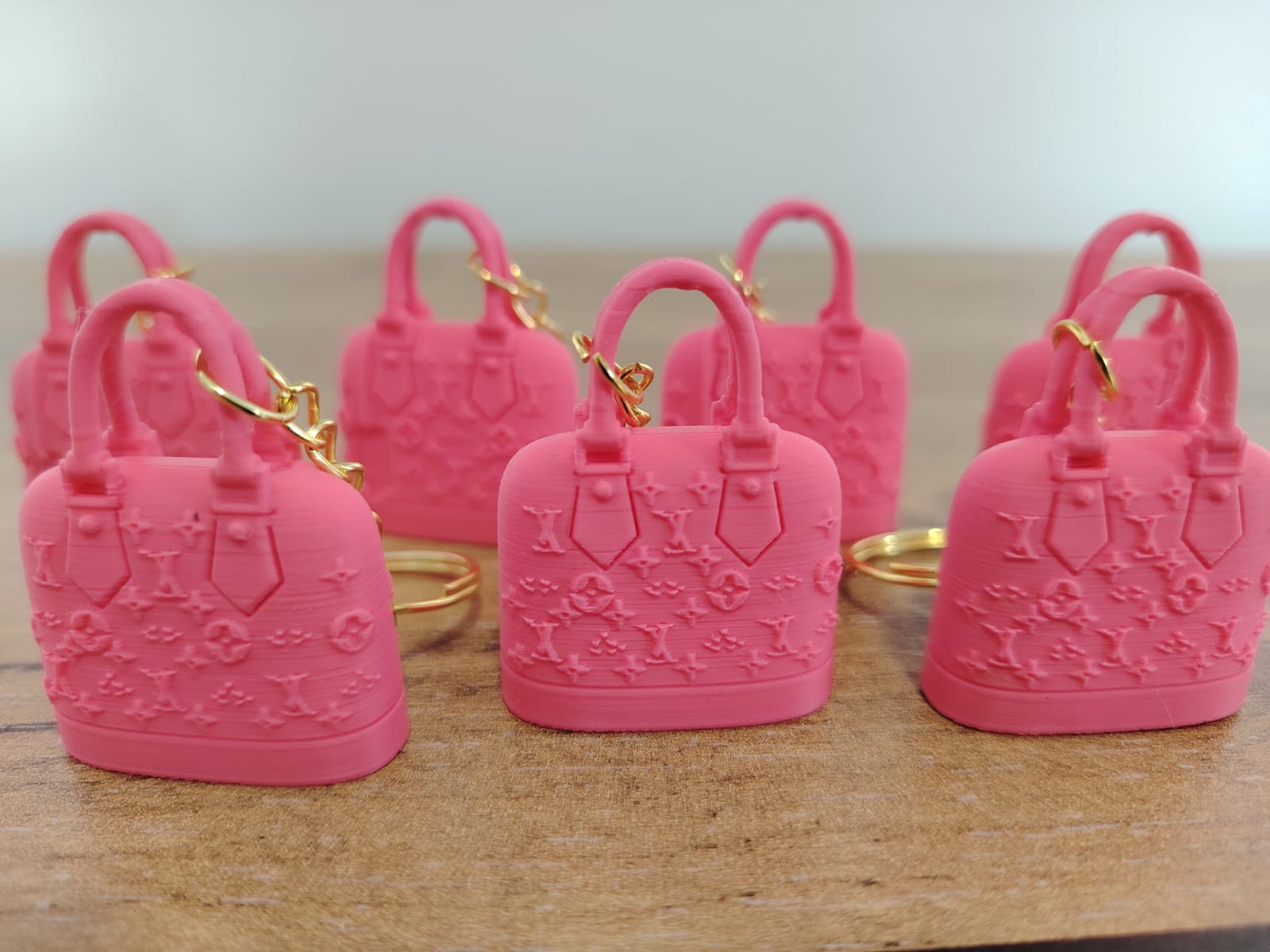 LLAVERO BOLSO DE LUJO LV EN MINIATURA